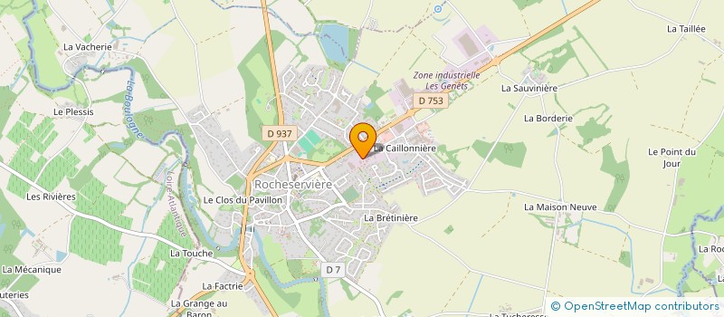 localisation de l'entreprise CHRISTOPHE GOUPILLEAU  ROCHESERVIERE