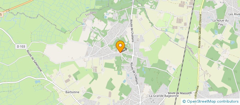 localisation de l'entreprise CHRISTOPHE GUILBAUD à SOULLANS