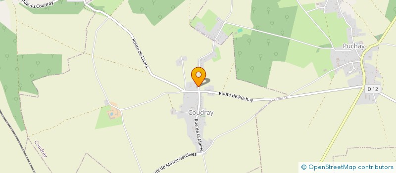 localisation de l'entreprise CHRISTOPHE HALLEUR à COUDRAY