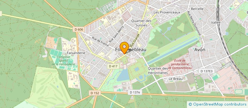 localisation de l'entreprise CHRISTOPHE HAYE- IOANA TABART à FONTAINEBLEAU