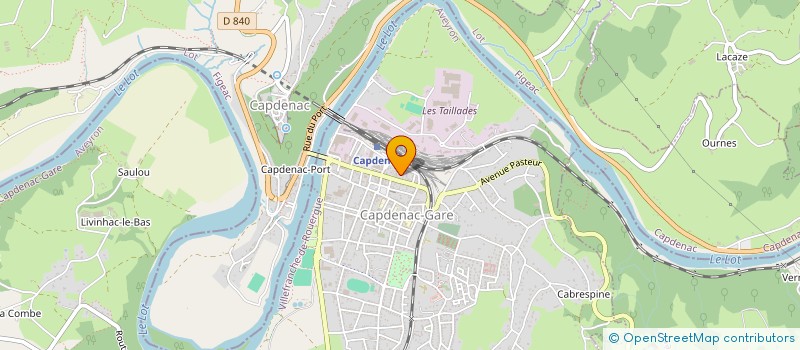 localisation de l'entreprise CHRISTOPHE HENRY à CAPDENAC-GARE