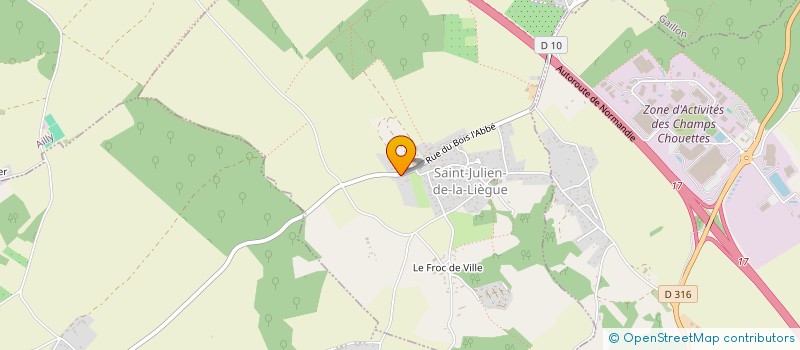 localisation de l'entreprise CHRISTOPHE HERMON  ST-JULIEN-DE-LA-LIEGUE