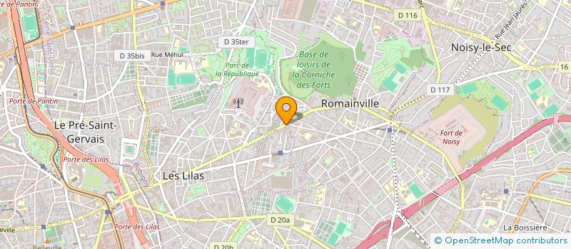 localisation de l'entreprise CHRISTOPHE HOUZAI, SOUHIL SOUSSOU, NOTAIRES à ROMAINVILLE