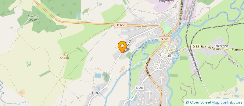 localisation de l'entreprise CHRISTOPHE INSTALLATIONS SERVICES  SARRALBE