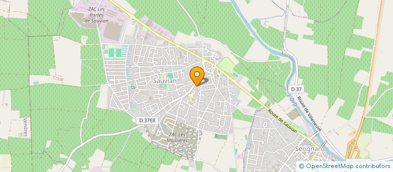 localisation de l'entreprise CHRISTOPHE JALABERT  SAUVIAN