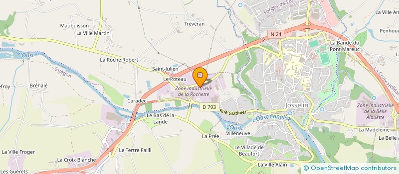 localisation de l'entreprise CHRISTOPHE JAN à JOSSELIN