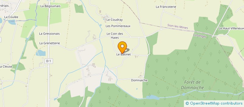 localisation de l'entreprise CHRISTOPHE JOLYS à LUSANGER