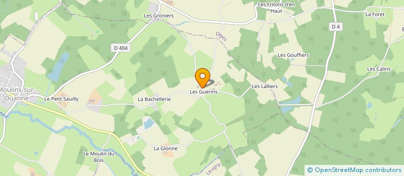 localisation de l'entreprise CHRISTOPHE L'HUMEAU COURTAGE D'ASSURANCES  MOULINS-SUR-OUANNE