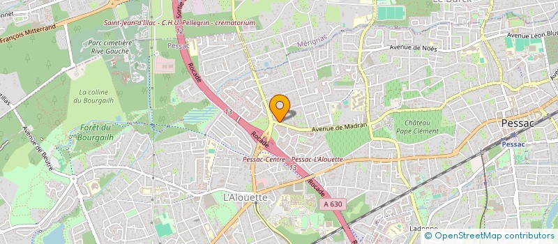 localisation de l'entreprise CHRISTOPHE LABORDE à PESSAC