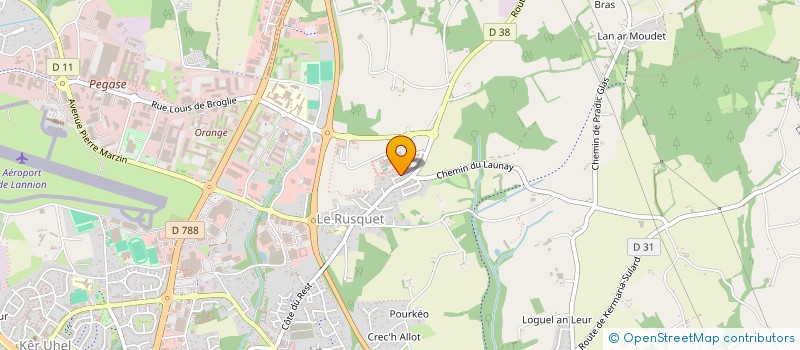 localisation de l'entreprise CHRISTOPHE LE BASTARD  LANNION