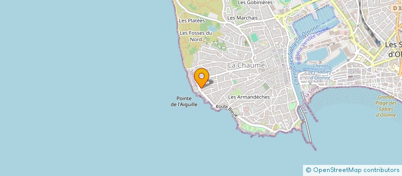 localisation de l'entreprise CHRISTOPHE LECOMTE DESIGN  LES SABLES D'OLONNE