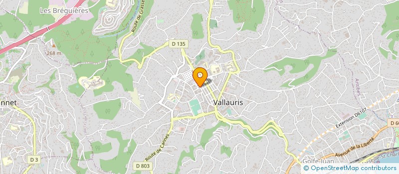 localisation de l'entreprise CHRISTOPHE OPTIQUE PHOTOS à VALLAURIS