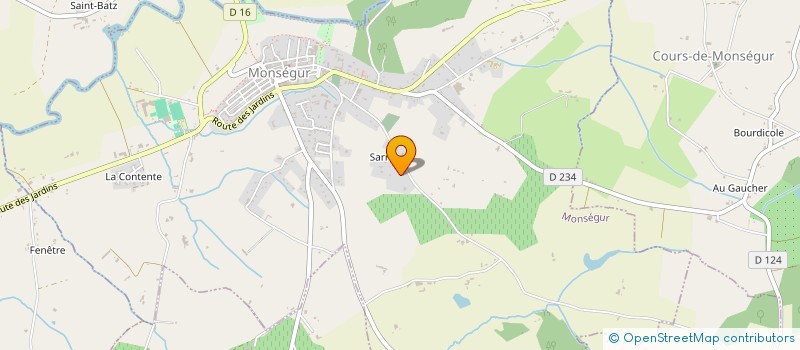 localisation de l'entreprise CHRISTOPHE PATISSIER  MONSEGUR