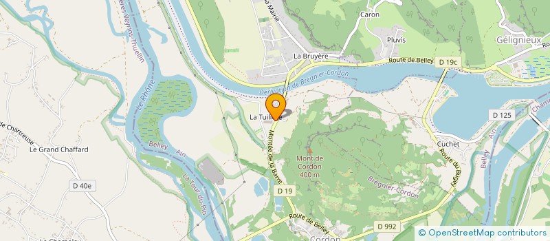 localisation de l'entreprise CHRISTOPHE PERONNET  BREGNIER-CORDON