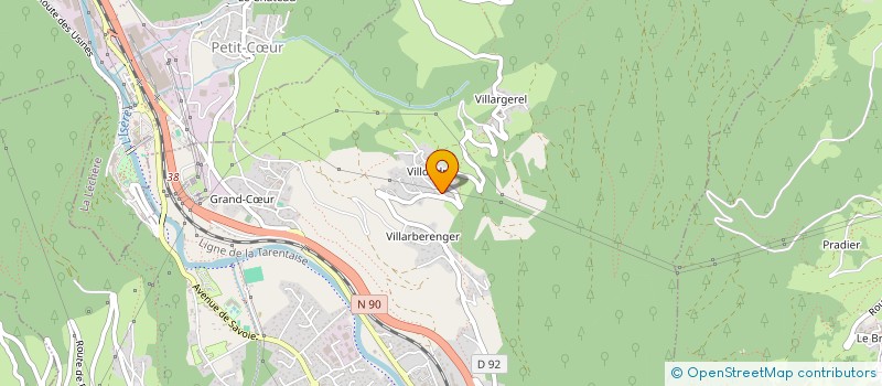 localisation de l'entreprise CHRISTOPHE POUGET  GRAND-AIGUEBLANCHE