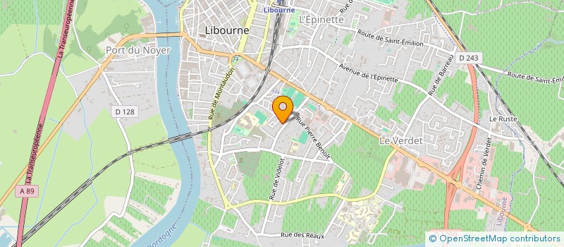 localisation de l'entreprise CHRISTOPHE PUEYO DISTRIBUTION  LIBOURNE