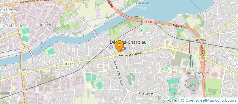 localisation de l'entreprise CHRISTOPHE REBATTU à DECINES-CHARPIEU