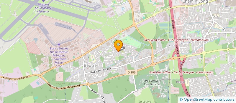 localisation de l'entreprise CHRISTOPHE REYNAL ARCHITECTE  PESSAC