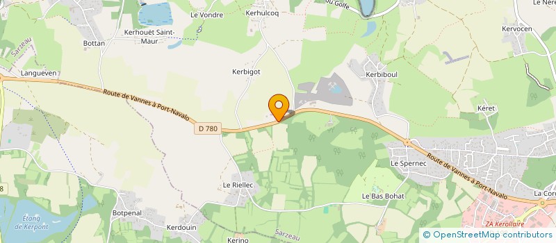 localisation de l'entreprise CHRISTOPHE RIO TRAVAUX PUBLICS  SARZEAU