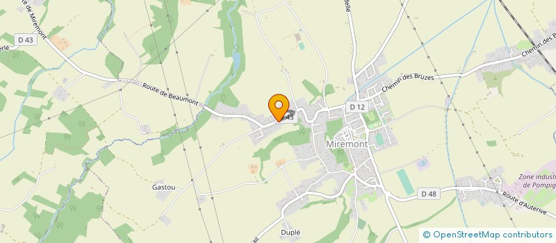 localisation de l'entreprise CHRISTOPHE ROUQUET  MIREMONT