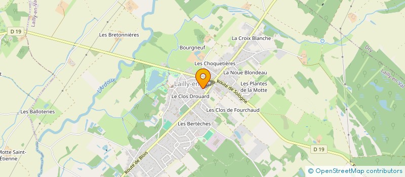 localisation de l'entreprise CHRISTOPHE SABOURET à LAILLY-EN-VAL