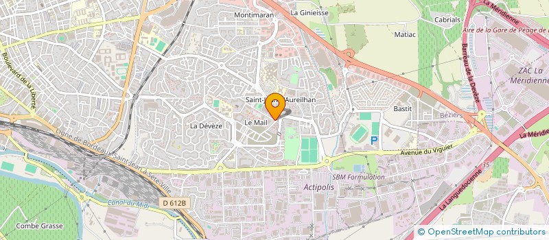 localisation de l'entreprise CHRISTOPHE SALVIGNOL INFIRMIER à BEZIERS