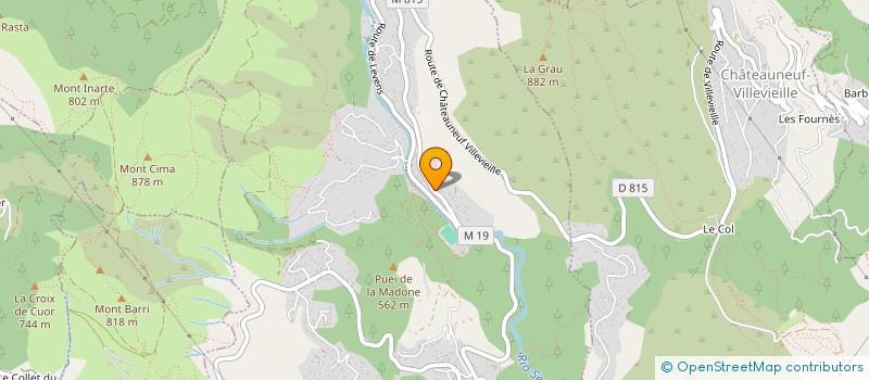 localisation de l'entreprise CHRISTOPHE SANNIER CLIMATISATION  TOURRETTE-LEVENS