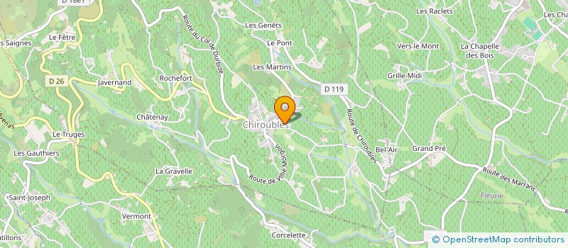 localisation de l'entreprise CHRISTOPHE SAVOYE  CHIROUBLES