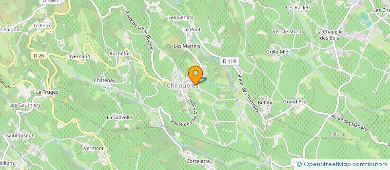 localisation de l'entreprise CHRISTOPHE SAVOYE  CHIROUBLES