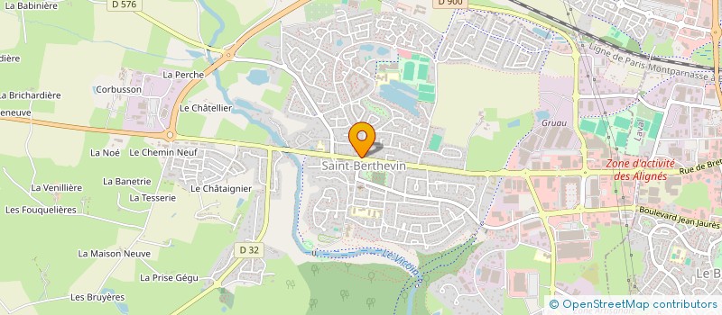 localisation de l'entreprise CHRISTOPHE SEGRETAIN  SAINT-BERTHEVIN