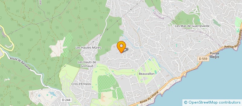 localisation de l'entreprise CHRISTOPHE STEVE à GRIMAUD