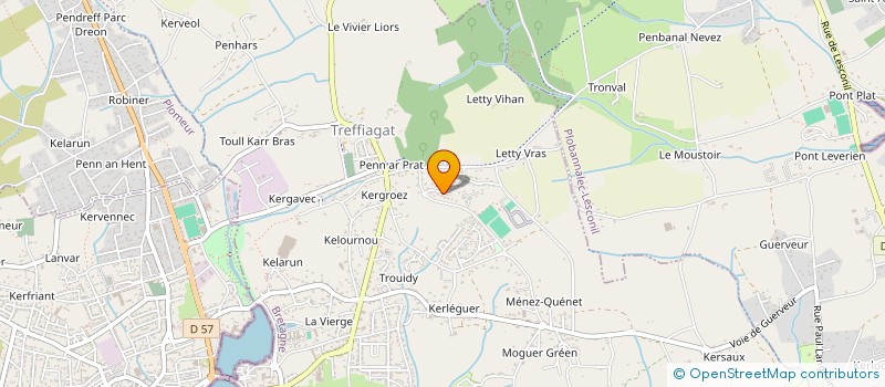 localisation de l'entreprise CHRISTOPHE TAXI  TREFFIAGAT