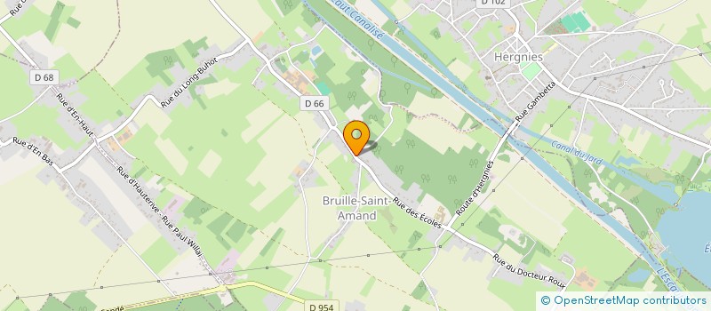 localisation de l'entreprise CHRISTOPHE TISON HABITAT  BRUILLE-SAINT-AMAND