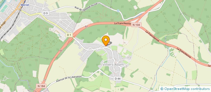 localisation de l'entreprise CHRISTOPHE VIGNAS à VILLIERS-ADAM