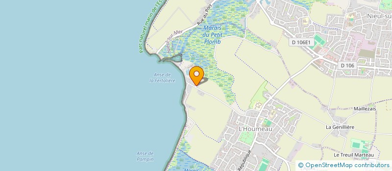 localisation de l'entreprise CHRISTOPHER COUTANCEAU  L'HOUMEAU