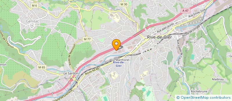 localisation de l'entreprise CHRISTOPHIE  RIVE-DE-GIER