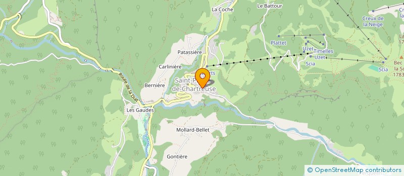 localisation de l'entreprise CHRISTOPHOROS  SAINT-CHRISTOPHE-SUR-GUIERS