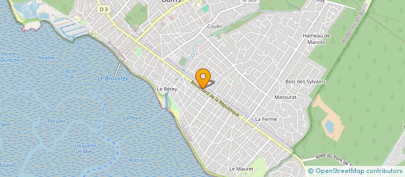 localisation de l'entreprise CHRISTOPHORY  LA TESTE DE BUCH