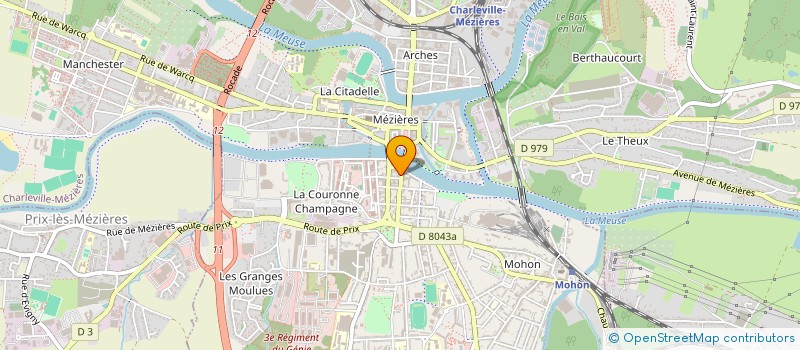 localisation de l'entreprise CHRISTOVAL à CHARLEVILLE-MEZIERES