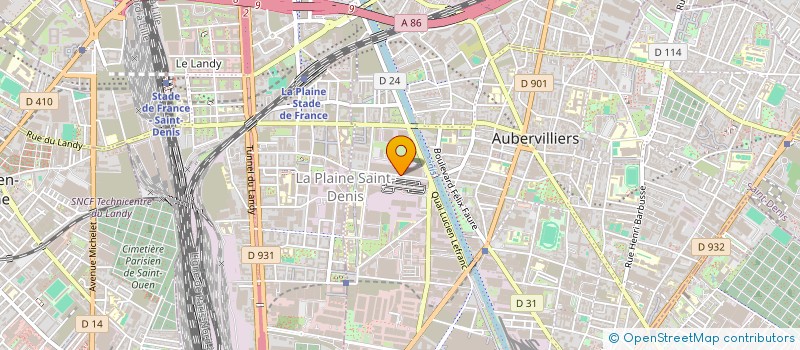localisation de l'entreprise CHRISTY à AUBERVILLIERS