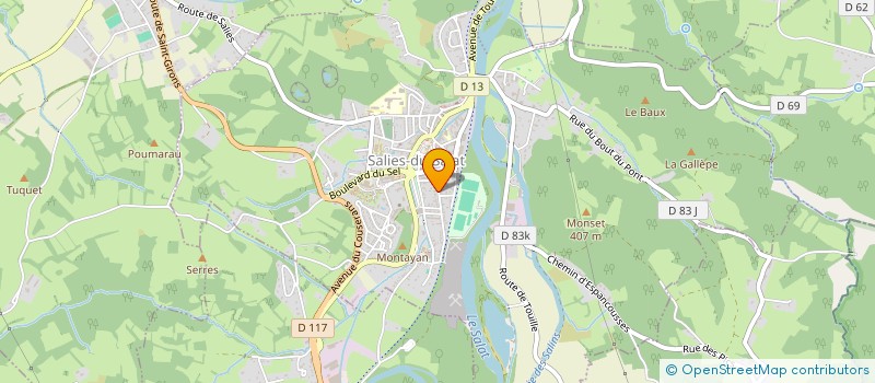 localisation de l'entreprise CHRISTY  SALIES-DU-SALAT