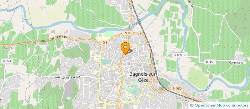 localisation de l'entreprise CHRISTYLE à BAGNOLS-SUR-CEZE