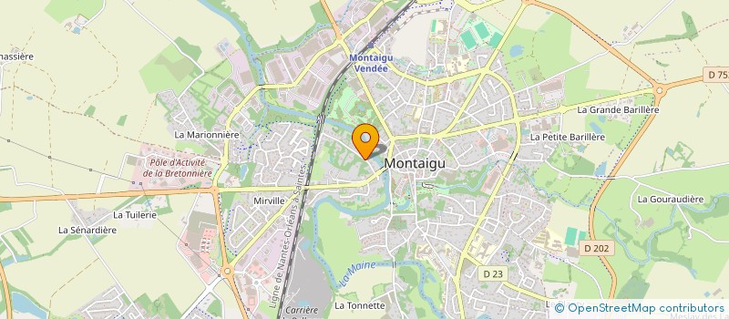 localisation de l'entreprise CHRISYL à MONTAIGU-VENDEE