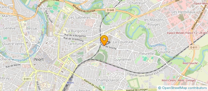 localisation de l'entreprise CHRISYL  NIORT