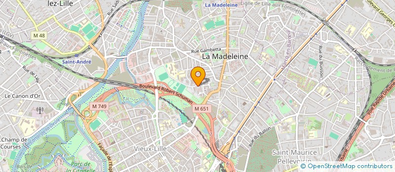 localisation de l'entreprise CHRISYL à LA MADELEINE