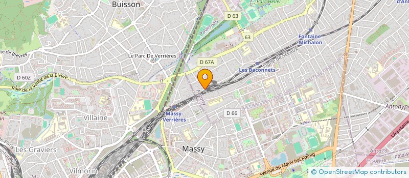 localisation de l'entreprise CHRISYL à ANTONY