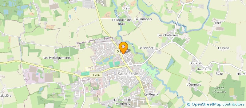 localisation de l'entreprise CHRISZIC  SAINT-ERBLON