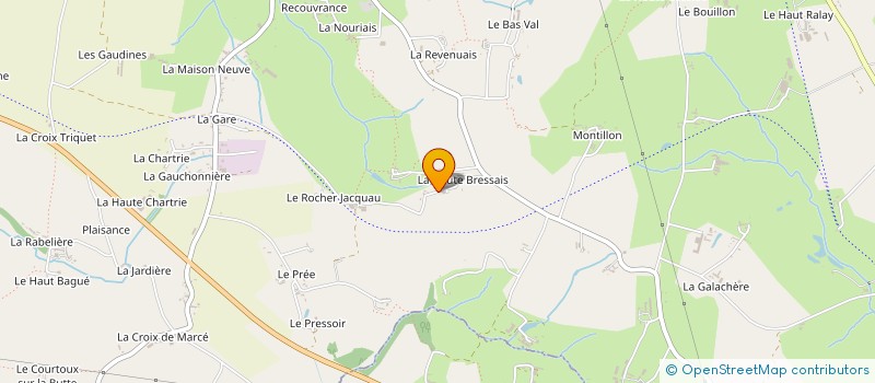 localisation de l'entreprise CHRO'BOUEZE  SAINT-GERMAIN-EN-COGLES