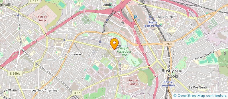 localisation de l'entreprise CHRODS EXPRESS à ROSNY-SOUS-BOIS