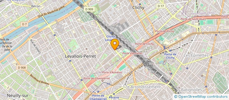 localisation de l'entreprise CHROMA à LEVALLOIS-PERRET